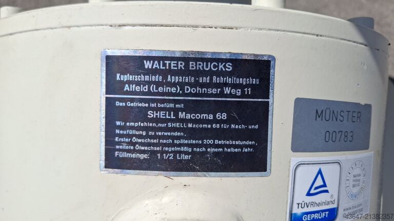 Panning machine, Coating pan machine Walter Brucks I