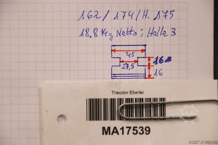 Interchangeable jaws Forkardt Breite 45 mm  schrägverzahnt