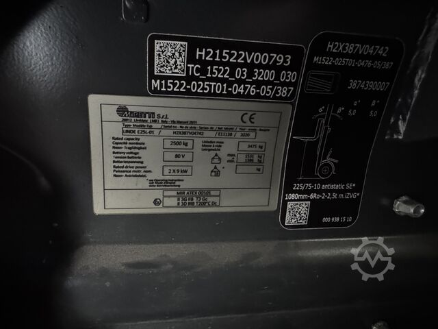E 25 L - 387 / 01 * DEMO !! Atex EX * Miretti 3GD / Z2 & 22 * Triplex FFL !! LINDE E 25 L - 387 / 01 * DEMO !! Atex EX * Miretti 3GD / Z2 & 22 * Triplex FFL !!