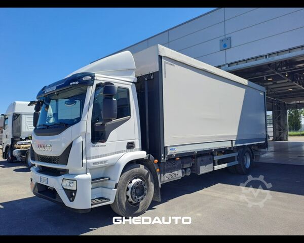 Standard SZM IVECO MOTRICE IVECO EUROCARGO 180 320 CASSONE CON CENTINA E SPONDA IDRAULICA
