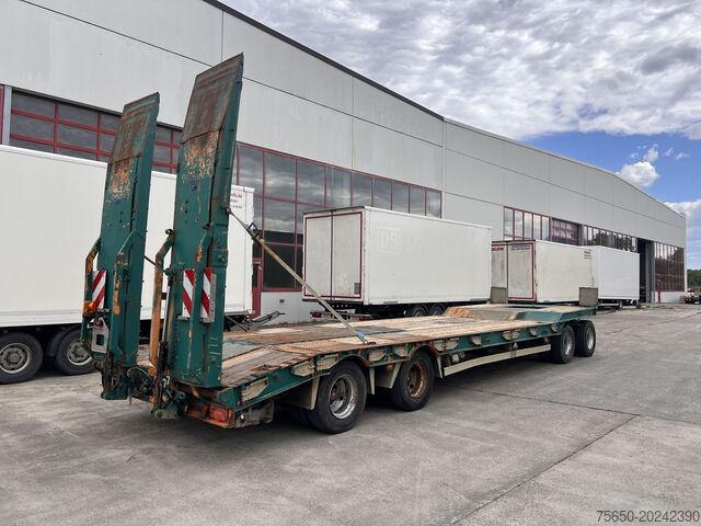 Low loader trailer Humbaur HTD 409525-4A  4 Achs Tiefladeranhänger