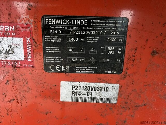 Schubmaststapler Linde R14-01