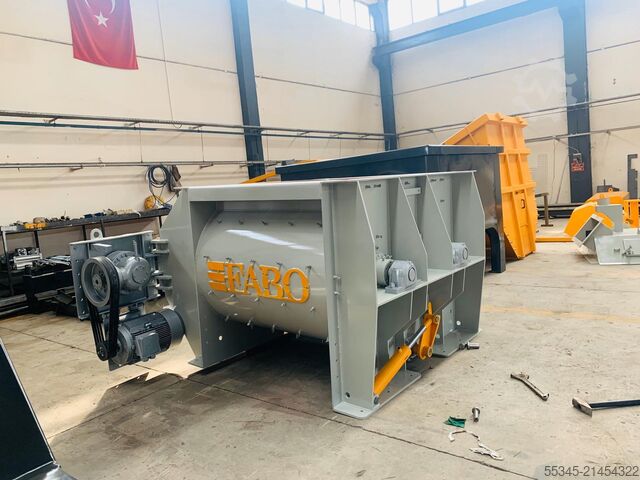 Concrete mixer FABO TWIN SHAFT CONCRETE MIXER TWS 01 TWIN SHAFT CONCRETE MIXER