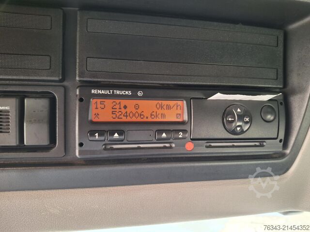 Flatbed truck with tarp RENAULT D26 WIDE 380 - 6X2 - E6 - RETARDER