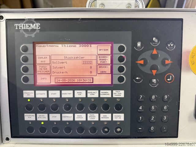 Screen printing machine Thieme 3000 SL Siebdruckmaschine Thieme 3000 SL