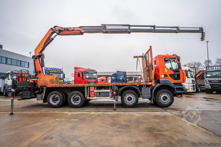 Open body RENAULT KERAX 430 DXI+PALFINGER 26T/m /5 EXT.