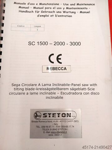 Plattenaufteilsäge STETON REBECCA