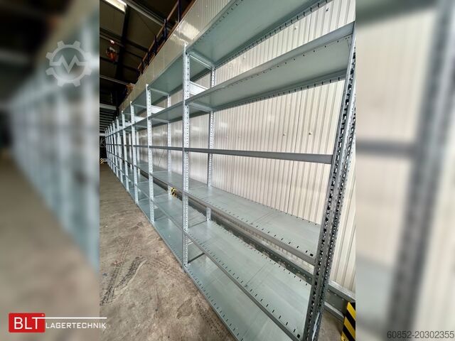Boltless shelving rack, warehouse rack, small parts storage ca. 13 lfm Gebrauchtes SSI Schäfer R3000 Fachbodenregal Werkstattregale Handlager