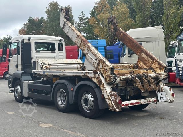 Skip truck MAN TGS 26.400 Absetzer AK 16.T Meiller Lenk E5 Int.
