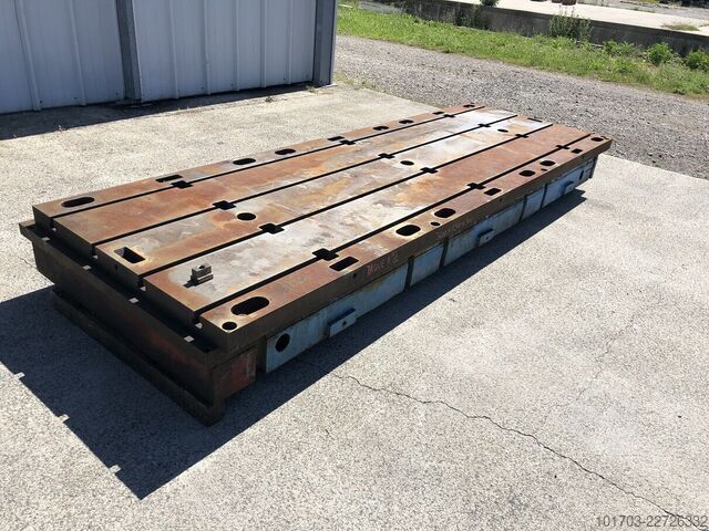 T-Nuten Bodenplatte Taque fonte rainurée - Floor Plate 3600 x 1200 x 300 mm