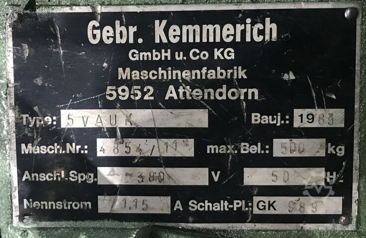 Bandabwickler KEMMERICH 5 VAUK