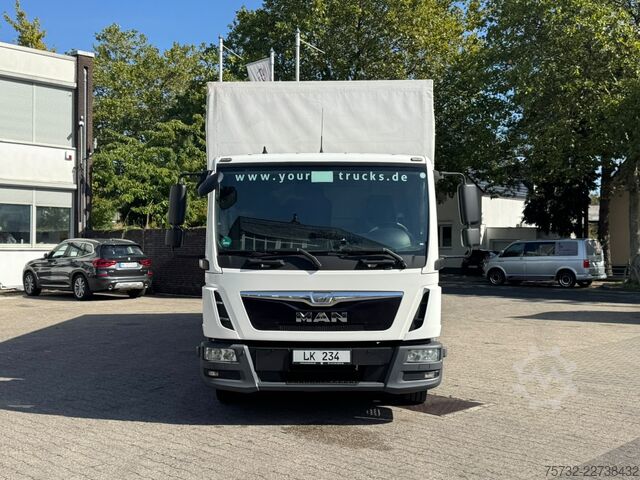 LKW mit Pritsche & Plane MAN TGL 12.220 Plane AHK 6,1 m Luft Klima LBW
