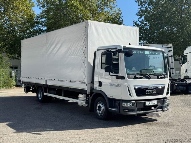 LKW mit Pritsche & Plane MAN TGL 12.220 Plane AHK 6,1 m Luft Klima LBW