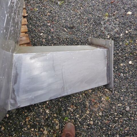 7500 Liter Rührwerksbehälter aus V2A mit Becherrührwerk  6855