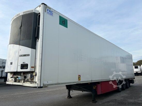 Low loader semitrailer SCHMITZ SCB S3B SKO24, KüHLAUFLIEGER, TK SLXE 400, LIFTACHSE, FLEISCHBAHNEN