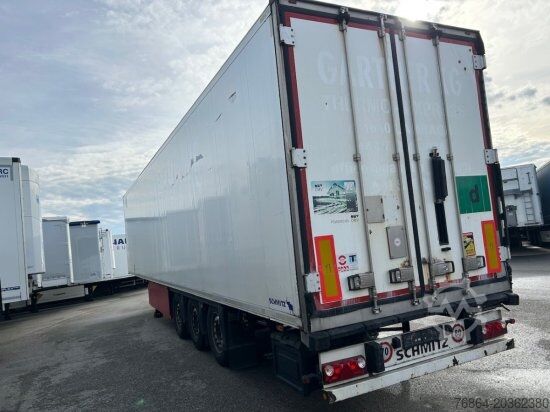 Low loader semitrailer SCHMITZ SCB S3B SKO24, KüHLAUFLIEGER, TK SLXE 400,  LIFTACHSE, FLEISCHBAHNEN