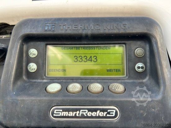 Low loader semitrailer SCHMITZ SCB S3B SKO24, KüHLAUFLIEGER, TK SLXE 400,  LIFTACHSE, FLEISCHBAHNEN