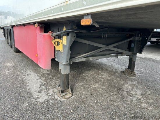 Low loader semitrailer SCHMITZ SCB S3B SKO24, KüHLAUFLIEGER, TK SLXE 400,  LIFTACHSE, FLEISCHBAHNEN