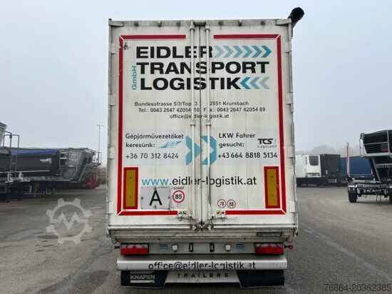 Auflieger mit Walkingfloor KNAPEN K100/KT01, 10 MM, LIFTACHSE, ROLLPLANE, FUNK