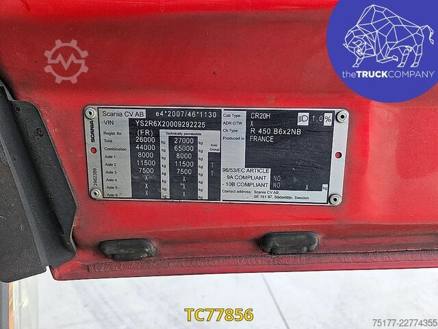 Sliding tarpaulin Scania R 450