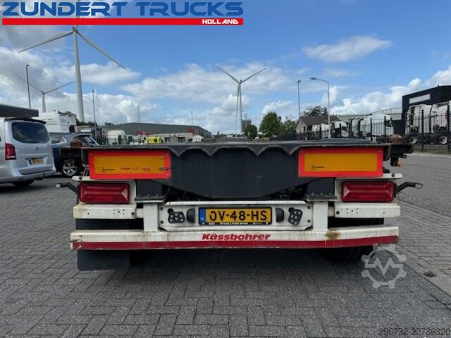 Container transportation Kässbohrer 3 AS CONTAINERCHASSIS, MULTI FUNCTIONAL ALL CON...