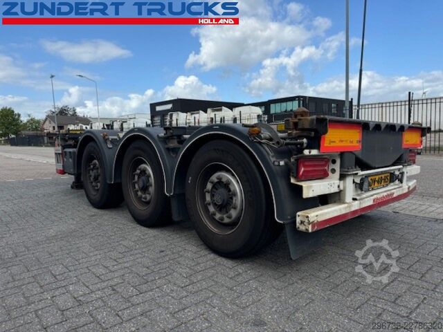 Container transportation Kässbohrer 3 AS CONTAINERCHASSIS, MULTI FUNCTIONAL ALL CON...