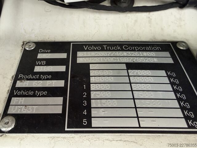 Standard tractor unit Volvo FH460 6X2 Kran HMF 2620 bis 18.50 Meter