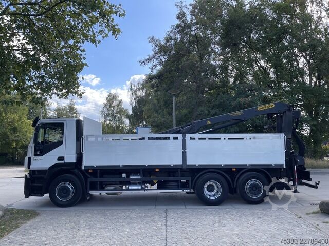 Flatbed truck iveco Stralis AD 260S36Y Palfinger PK 18001 L AC*