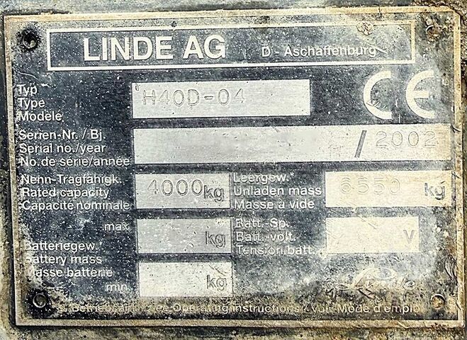 Dieselgabelstapler Linde H40D-04