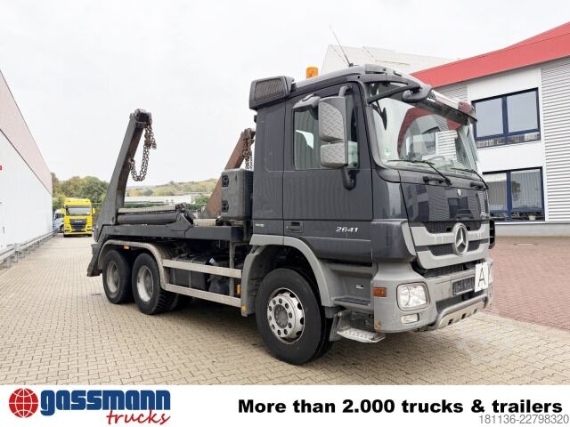 Kipper LKW Mercedes-Benz Actros 2641 K 6x4, Tele-Absetzanlage