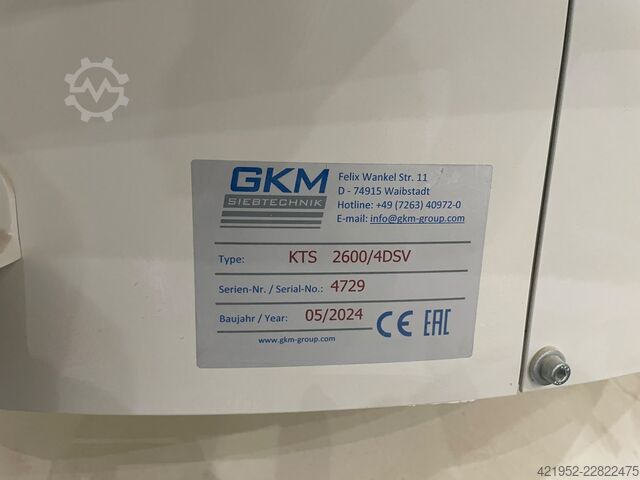 Vibrating Tumbler Screening Machine KTS 2600/4DSV GKM Siebtechnik GmbH KTS 2600/4DSV