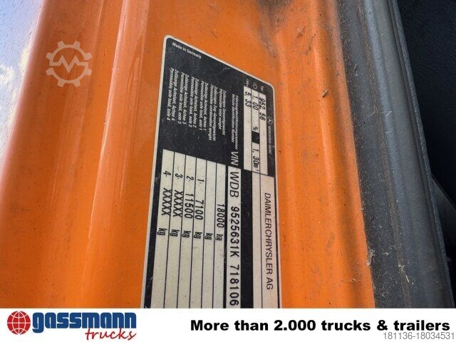 Tipper truck Mercedes-Benz Atego 1828 4x4, Tele-Absetzer,