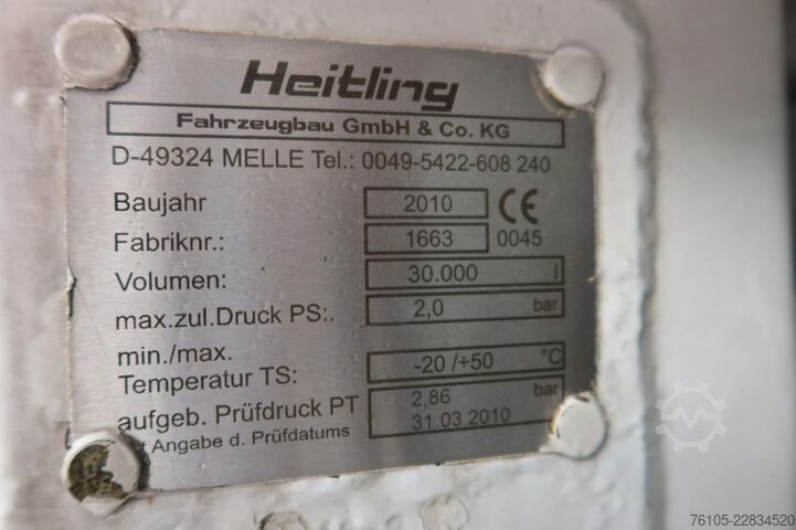 Silo DAF XG 480 FAN 6x2 Food silo 30 M3, Bed 2x  Euro 6E