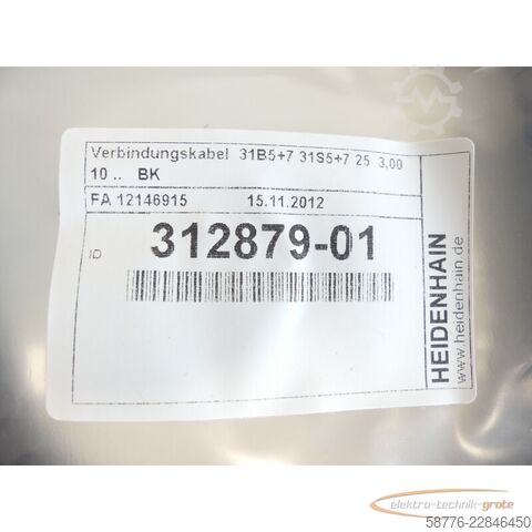 Komponente Heidenhain ID 312 879-01 Handrad Spiralkabel HR410 L: 3,00 m --