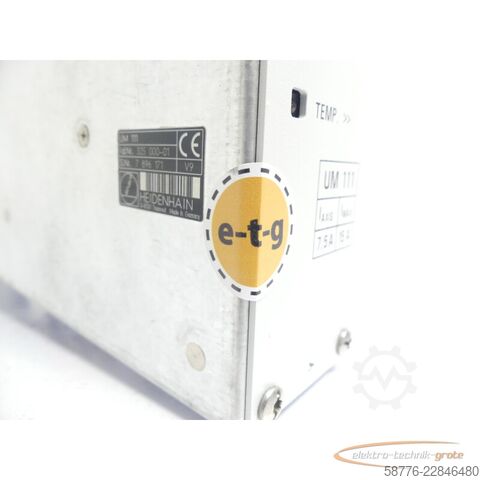 Component Heidenhain UM 111 ID 325 000-01 SN 7896171 generalüberh. mit 3 Mon. Gewährl.