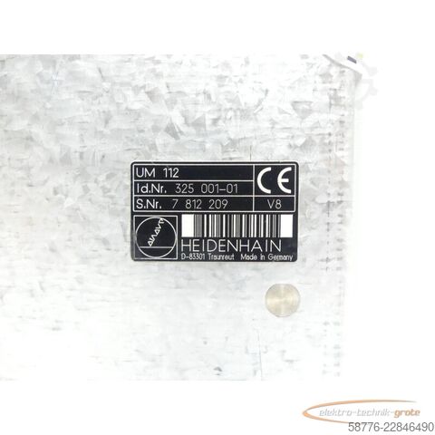 Komponente Heidenhain UM 112 ID: 325 001-01 SN: 7812209 im Austausch (Exchange)
