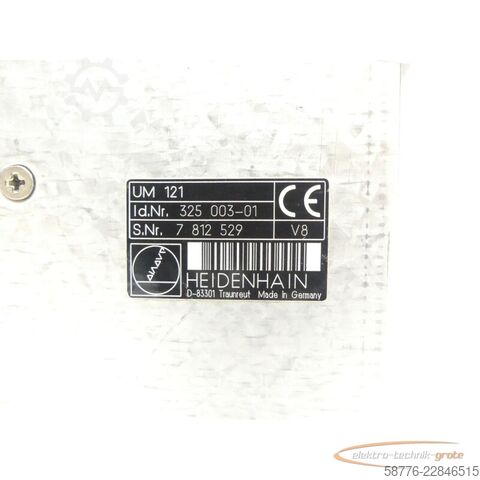 Component Heidenhain UM 121 ID: 325 003-01 SN:7812529 im Austausch (Exchange)