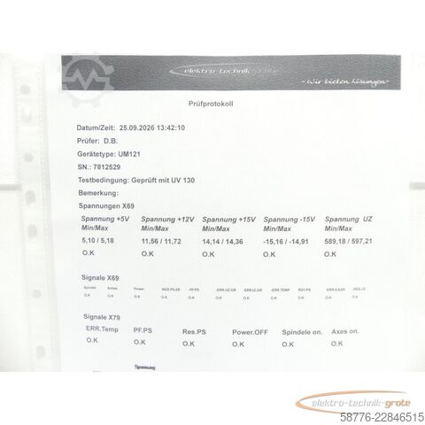 Component Heidenhain UM 121 ID: 325 003-01 SN:7812529 im Austausch (Exchange)