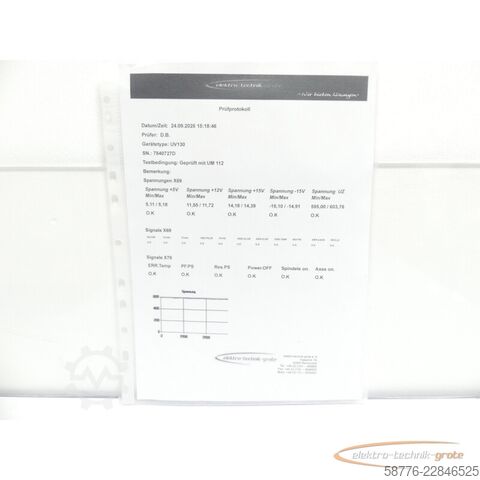 Komponente Heidenhain UV 130 ID 324 998-01 SN:7840727D im Austausch (Exchange)