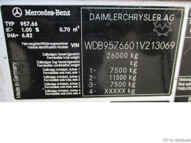 Müllwagen Mercedes-Benz 2633 Econic Hüffermann CL 21 120/240/1.1