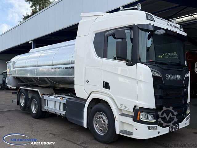 Tanker Scania R580 V8 NGS Retarder, 15000 Liter - RVS tank