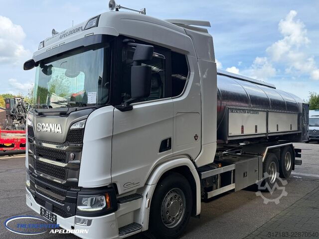 Tanker Scania R580 V8 NGS Retarder, 15000 Liter - RVS tank