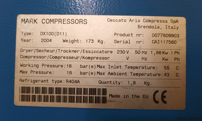 Schraubenkompressor SPECIAL PRICE Mark Compressors and Dryer RMD 45 IVR G7 + DX100
