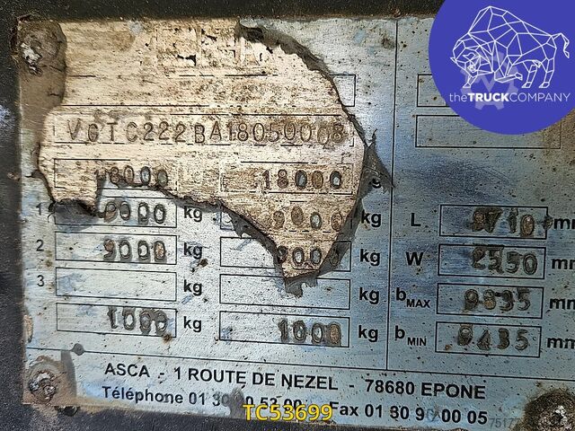 Sliding tarpaulins ASCA 