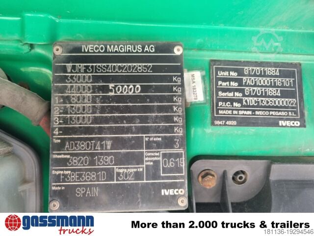 Truck chassis Iveco Trakker AD380T41W 6x6