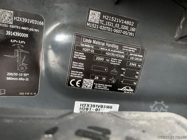 LPG Forklifts Linde H20T-01