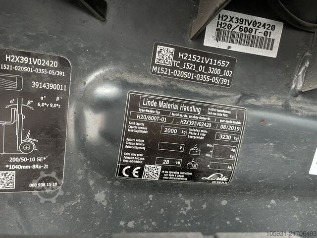 LPG Forklifts Linde H20/600T-01