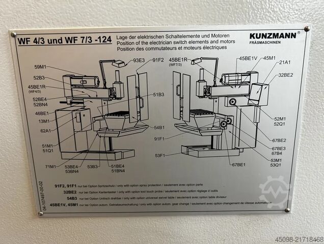 Universal machining center Kunzmann WF 7/3