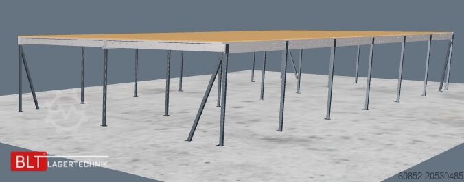 Storage platform 10x25m Lagerbühne , Belastung : 500kg/qm Unterkante: 3,0m , ca. 250qm Systembühne