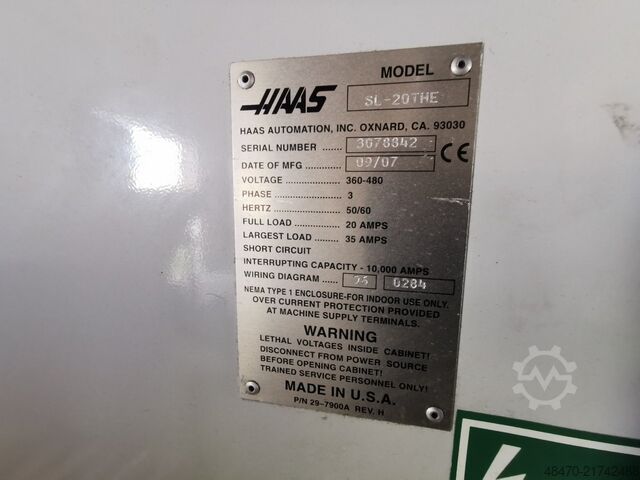 CNC-Drehmaschine HAAS SL20-THE